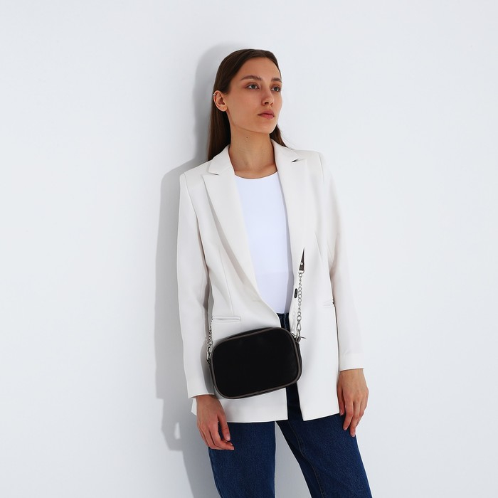 Сумка женская через плечо, TEXTURA, маленький размер, цвет чёрный Сумка женская через плечо, TEXTURA, маленький размер, цвет чёрный