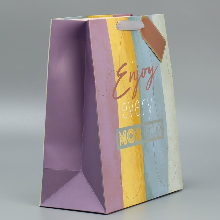 Пакет подарочный ламинированный, упаковка, «Лови момент», 25.4 х 30.5 х 12.7 см Пакет подарочный ламинированный, упаковка, «Лови момент», 25.4 х 30.5 х 12.7 см