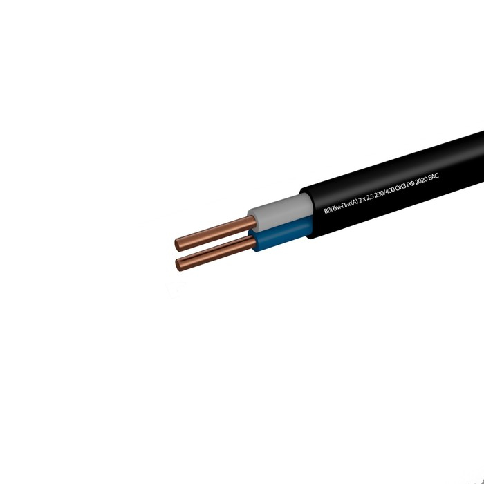 Кабель  Кабель "Мастер Тока" ВВГбм-Пнг(А), сечение 2х2.5 мм2, 20 м, чёрный