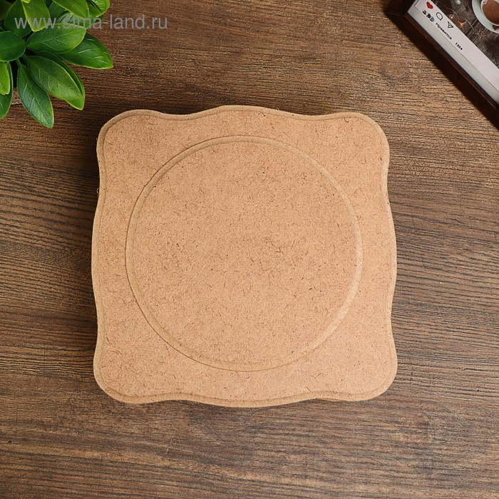 Шкатулка фигурная большая для декора из МДФ 18,5х18,5х6 см, накладка 14 см Шкатулка фигурная большая для декора из МДФ 18,5х18,5х6 см, накладка 14 см