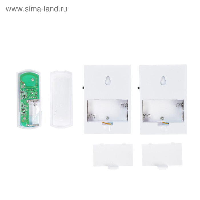 Звонок REXANT RX-5, беспроводной, 2 звонка, 32 мелодии, 100 м, от батареек, белый Звонок REXANT RX-5, беспроводной, 2 звонка, 32 мелодии, 100 м, от батареек, белый