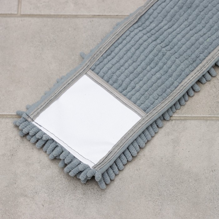 Насадка для плоской швабры Raccoon, 41×12 см, микрофибра букли Насадка для плоской швабры Raccoon, 41×12 см, микрофибра букли