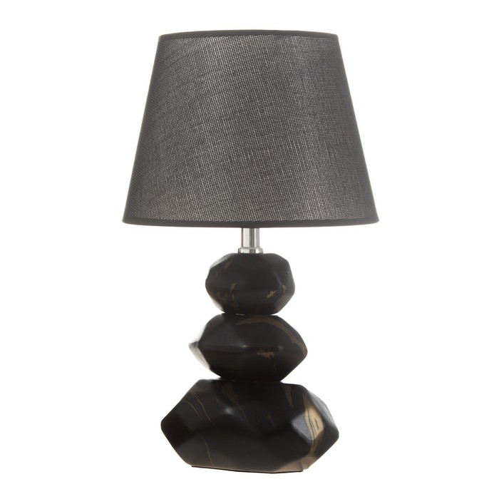 Настольная лампа Настольная лампа "Андри" E14 40Вт черный-золото 23х23х39 см RISALUX