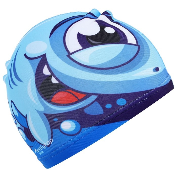 Шапочка для плавания детская ONLYTOP «Акулёнок», тканевая, обхват 46-52 см Шапочка для плавания детская ONLYTOP «Акулёнок», тканевая, обхват 46-52 см