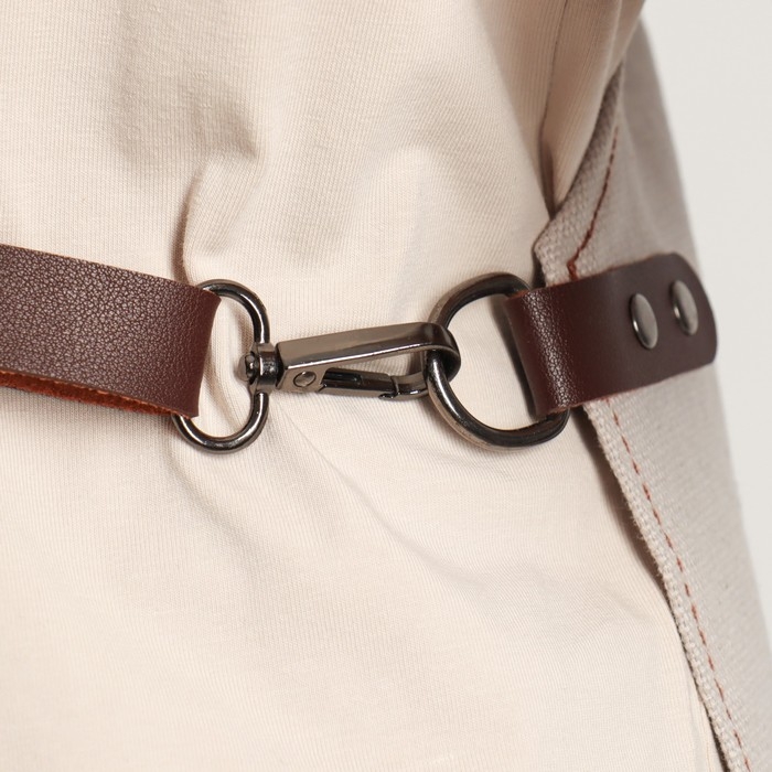 Фартук для мастера, цвет серый/коричневый Фартук для мастера, цвет серый/коричневый