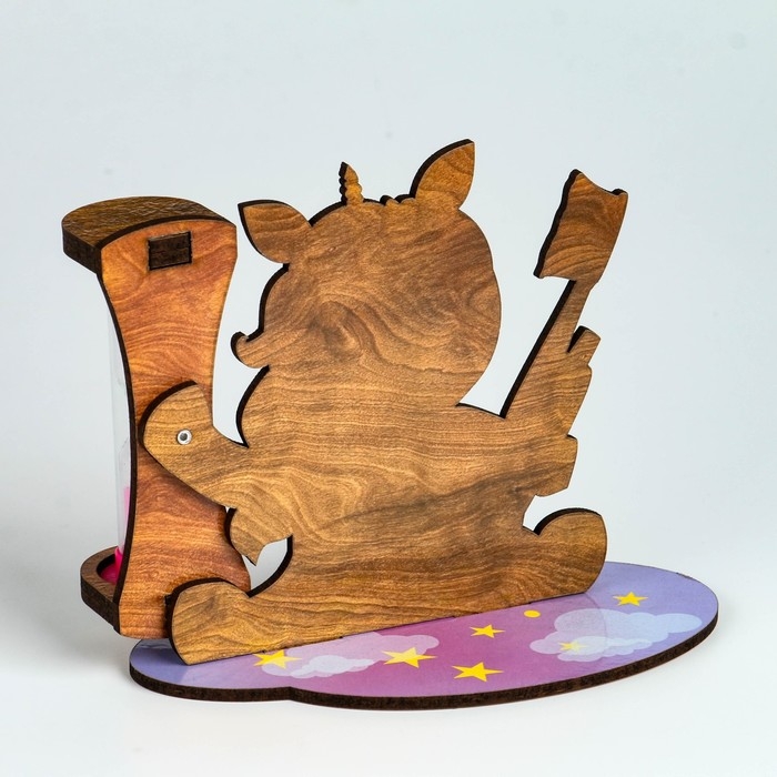 Песочные часы для чистки зубов Песочные часы для чистки зубов "Единорог", таймер 3 минуты