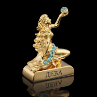 Сувенир знак зодиака «Дева», 5×2×5 см, с кристаллами