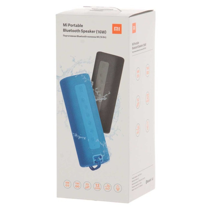 Портативная колонка Mi Portable Bluetooth Speaker (QBH4195GL), 16Вт, BT 5.0, 2600мАч, черная