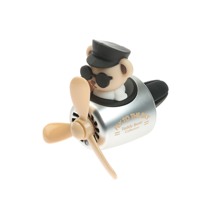 Ароматизатор Мишка пилот, 2 аромата, бежевый Ароматизатор Мишка пилот, 2 аромата, бежевый