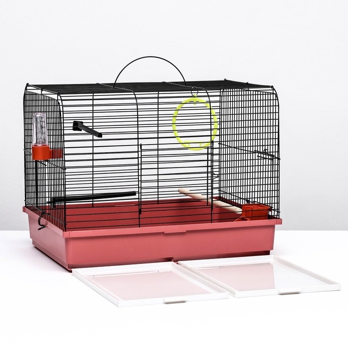 Клетка Клетка "Грация", 2 яруса, 50 х 37 х 37 см, микс цветов