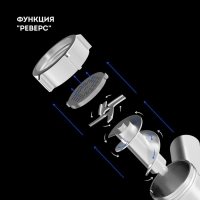 Мясорубка Galaxy GL 2400, 1200 Вт, 1.3 кг/мин, 2 насадки, реверс, серебристая