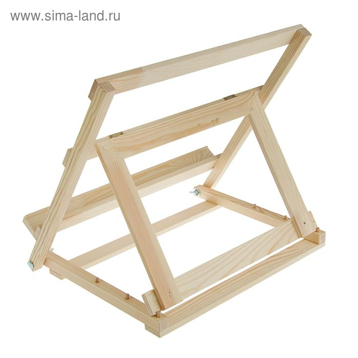 Мольберт настольный, каркасный, складной, 450 х 330 х 440 мм, А3 до А2 формата, неокрашенное дерево, Calligrata Мольберт настольный, каркасный, складной, 450 х 330 х 440 мм, А3 до А2 формата, неокрашенное дерево, Calligrata