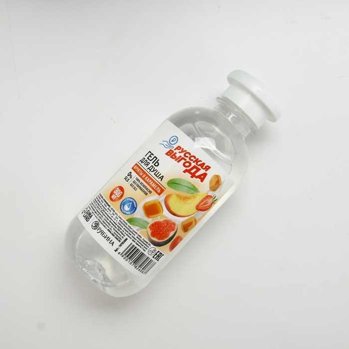 Гель для душа РУССКАЯ ВЫГОДА, 300 мл, аромат фруктов и карамели Гель для душа РУССКАЯ ВЫГОДА, 300 мл, аромат фруктов и карамели