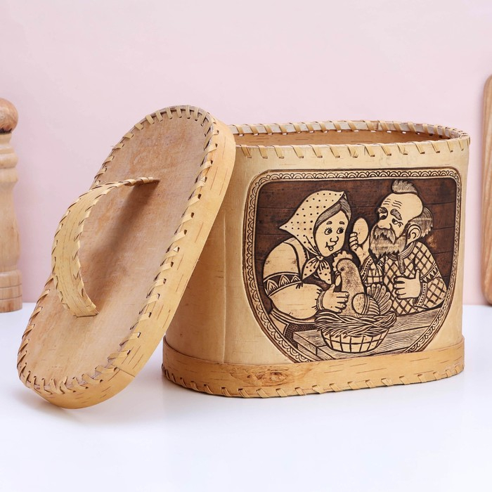 Хлебница на 2 булки, 24х16х20 см