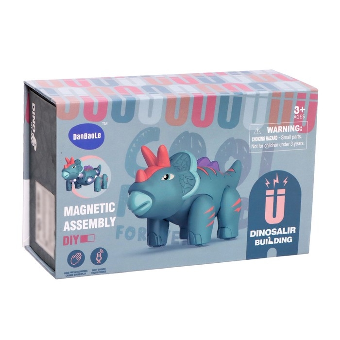 Конструктор магнитный «Дино», 7 деталей Конструктор магнитный «Дино», 7 деталей