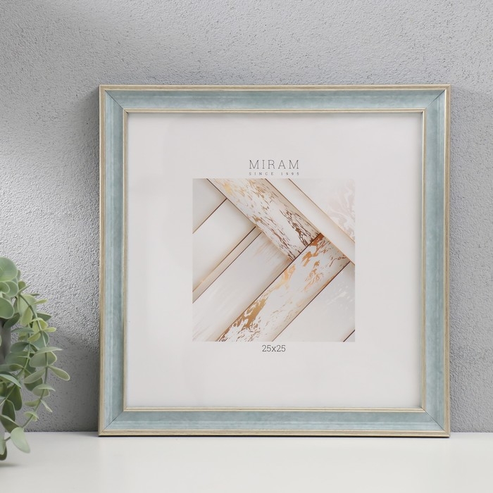 Фоторамка пластик Фоторамка пластик "МИРАМ" 25х25 см, 642498 морской (пластиковый экран)