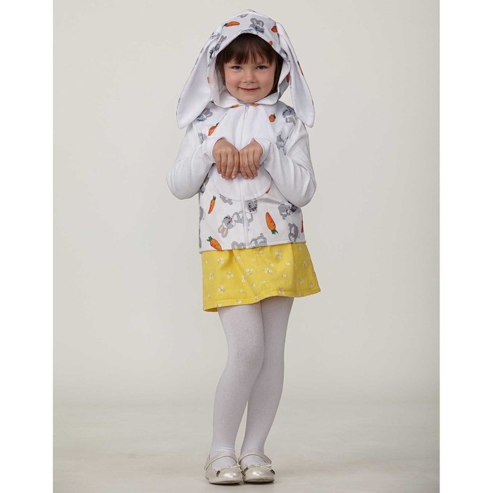 Жилет с капюшоном Зайка р.116-60 Жилет с капюшоном Зайка р.116-60