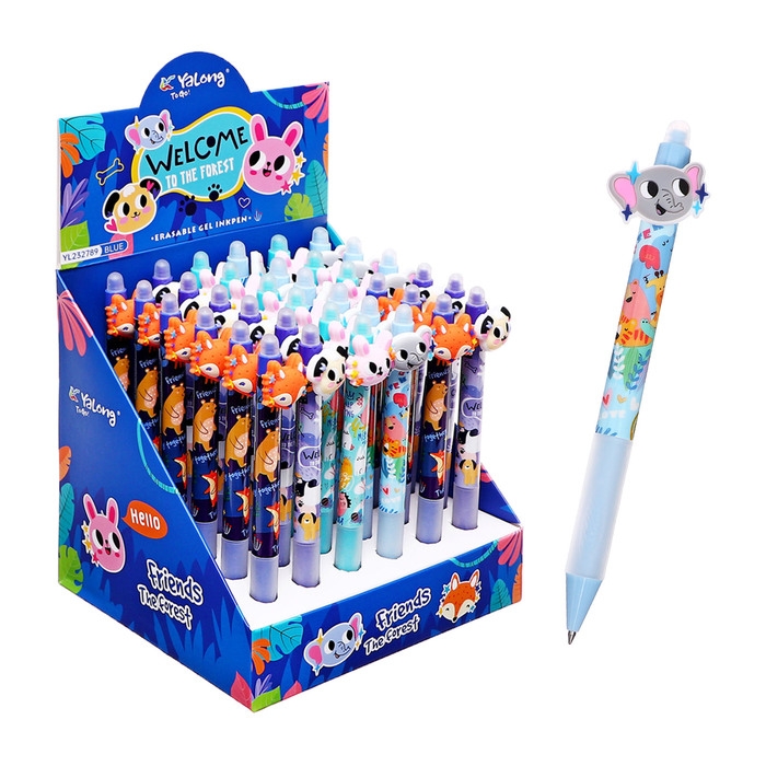 Ручка гелевая СТИРАЕМЫЕ ЧЕРНИЛА, стержень синий, 0.5 мм, автомат, корпус Милашки МИКС Ручка гелевая СТИРАЕМЫЕ ЧЕРНИЛА, стержень синий, 0.5 мм, автомат, корпус Милашки МИКС