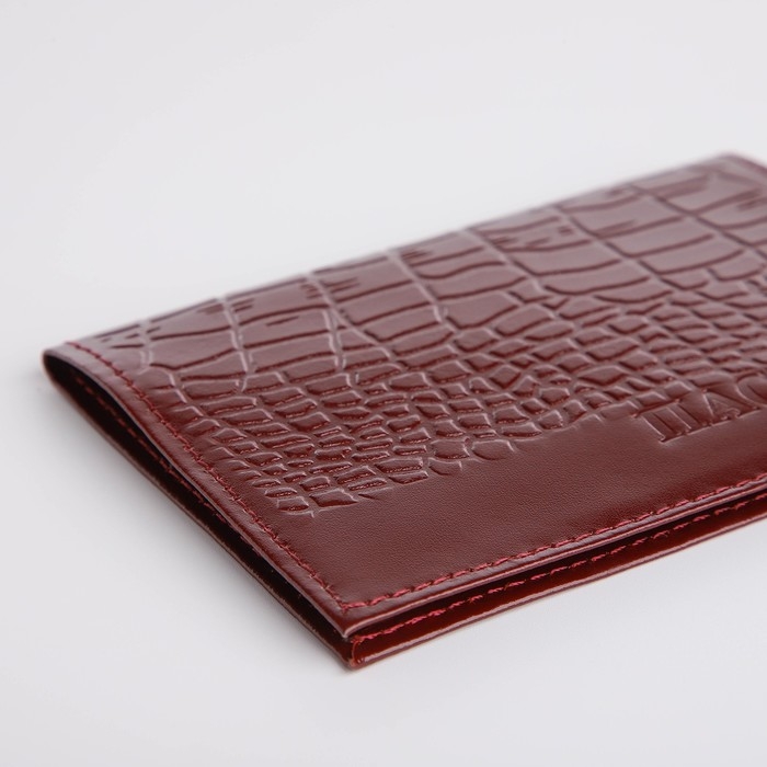 Обложка для паспорта, цвет бордовый Обложка для паспорта, цвет бордовый