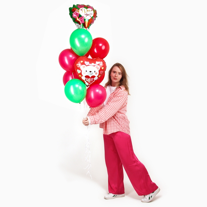 Набор шаров «Свидание», фольга, латекс, 10 шт. Набор шаров «Свидание», фольга, латекс, 10 шт.