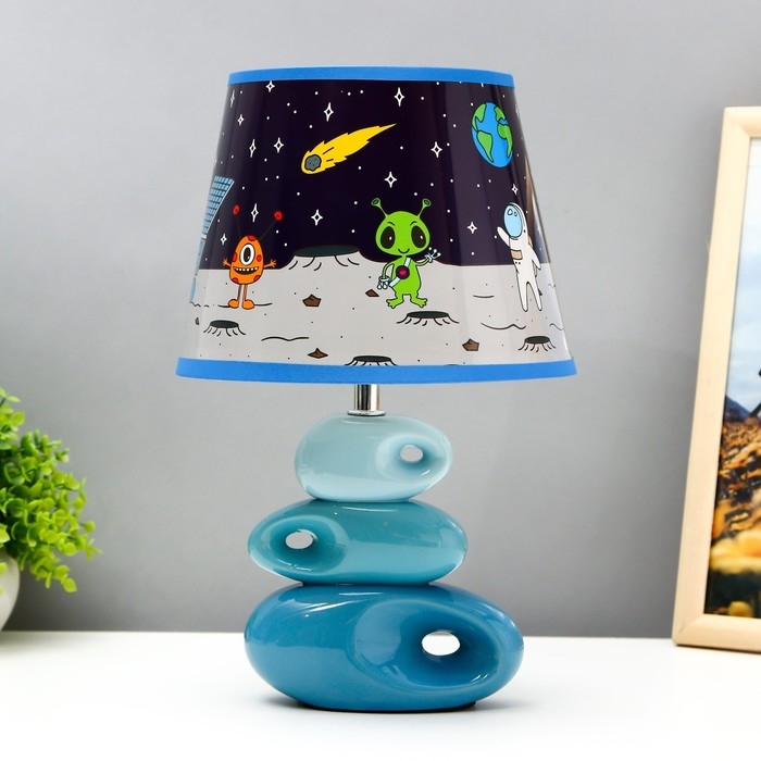 Настольная лампа Настольная лампа "Космические обитатели" Е14 40Вт 25х25х38 см RISALUX