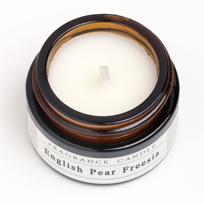 Свеча ароматическая в банке  Свеча ароматическая в банке "Английская груша и фрезия", 12 г