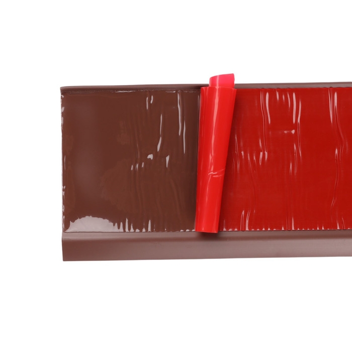 Плинтус ПВХ самоклеящийся, 200см/8см, коричневый Плинтус ПВХ самоклеящийся, 200см/8см, коричневый