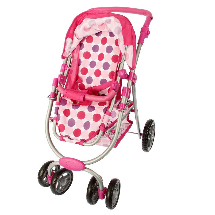 Коляска для кукол зима-лето 2 в 1, регулирует ручка, металлический каркас Коляска для кукол зима-лето 2 в 1, регулирует ручка, металлический каркас