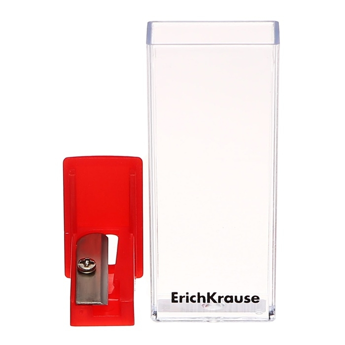 Точилка 1 отверстие ErichKrause Точилка 1 отверстие ErichKrause "City" Classic, с контейнером, пластиковая, МИКС