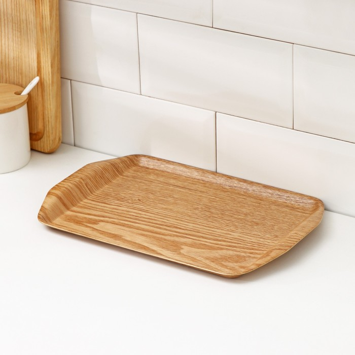 Поднос для завтрака Доляна «Заря», 30×20 см, бамбук Поднос для завтрака Доляна «Заря», 30×20 см, бамбук