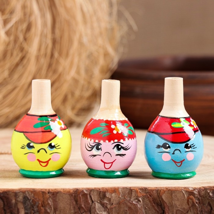 Свистулька «Колобок», 4×6 см, микс, ручная роспись Свистулька «Колобок», 4×6 см, микс, ручная роспись