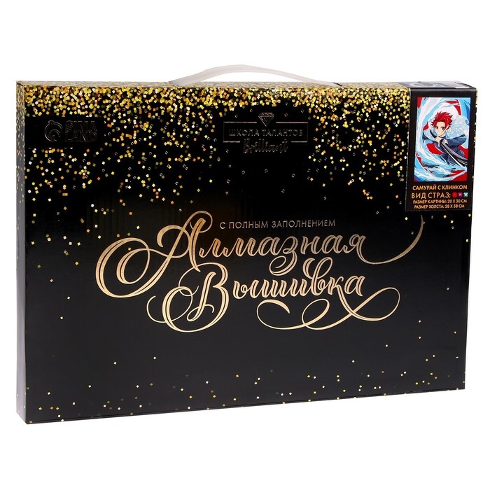 Алмазная мозаика с полным заполнением на холсте «Самурай с клинком», 20 х 30 см Алмазная мозаика с полным заполнением на холсте «Самурай с клинком», 20 х 30 см