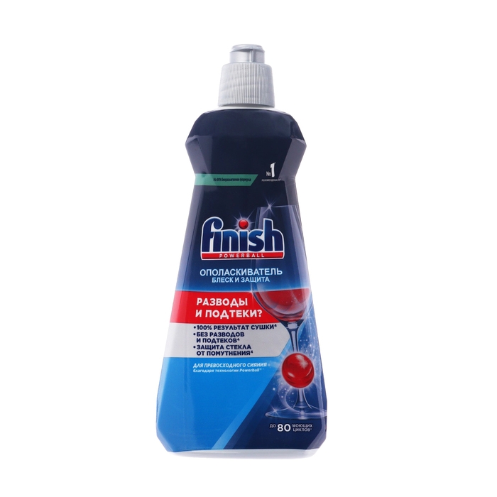 Ополаскиватель для посуды в посудомоечных машин Finish Блеск  Ополаскиватель для посуды в посудомоечных машин Finish Блеск "Экспресс сушка" 400 мл.