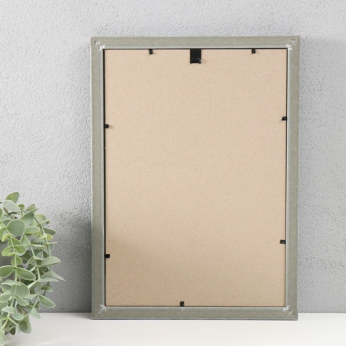 Фоторамка пластик Фоторамка пластик "Винтаж" 21х30 см, морозное серебро