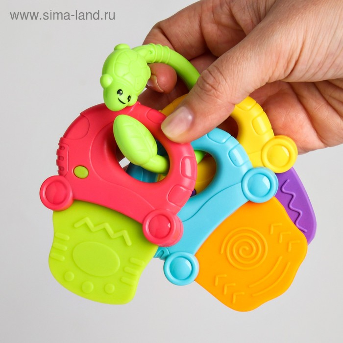 Набор погремушек «Радость малыша», с эластичными деталями, 6 шт, цвет МИКС, Крошка Я Набор погремушек «Радость малыша», с эластичными деталями, 6 шт, цвет МИКС, Крошка Я