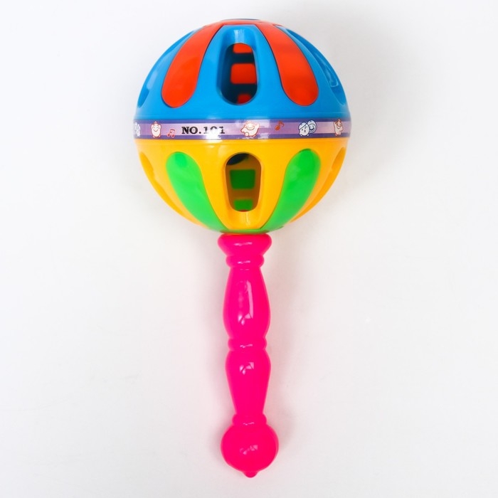 Погремушка «Яркий маракас»,17,5 см, цвет МИКС, Крошка Я Погремушка «Яркий маракас»,17,5 см, цвет МИКС, Крошка Я