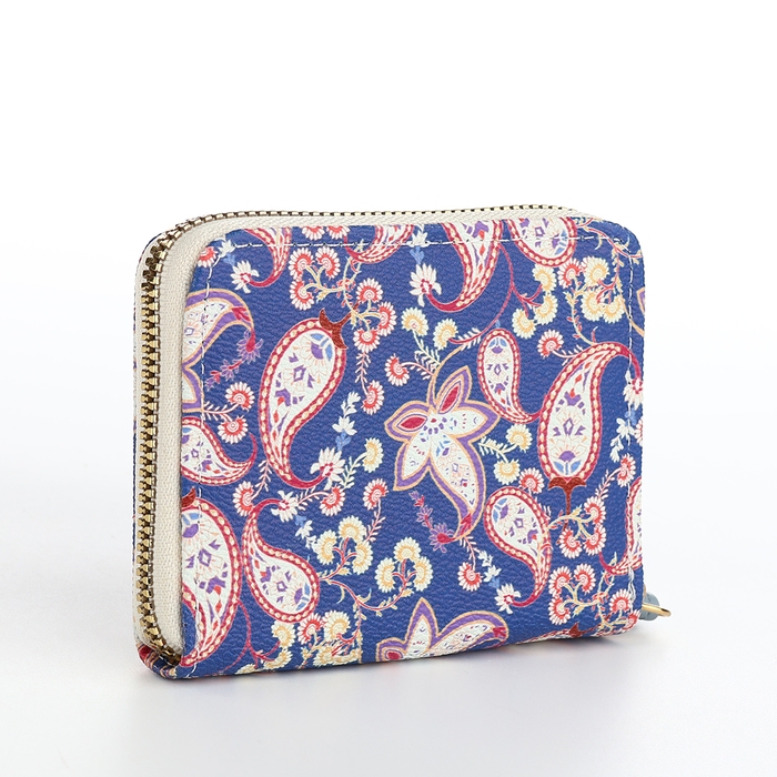 Кошелёк женский на молнии, цвет синий Кошелёк женский на молнии, цвет синий