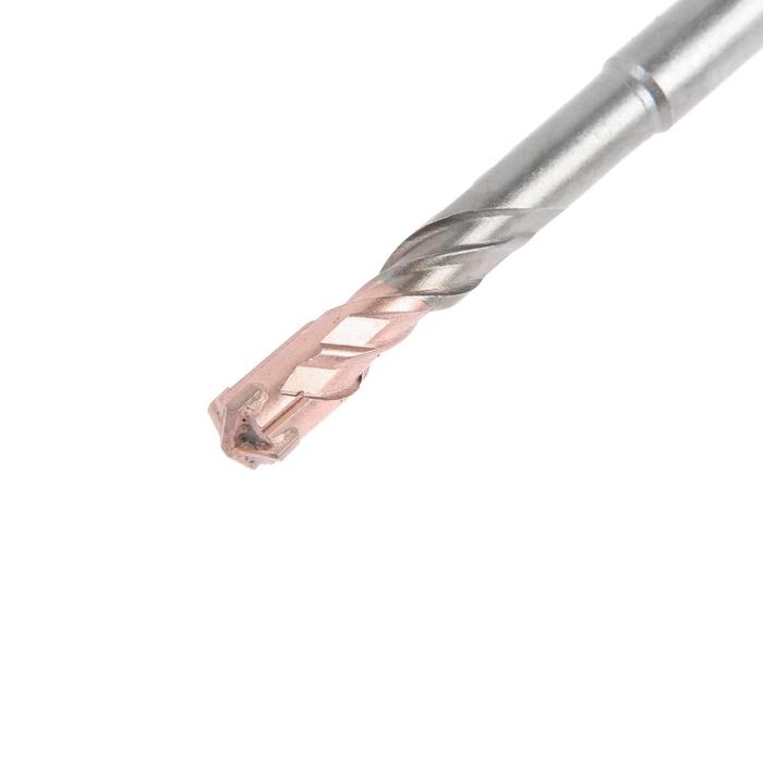 Бур по бетону ТУНДРА, крестовый наконечник, двойная спираль, SDS-plus, 10 х 110 мм Бур по бетону ТУНДРА, крестовый наконечник, двойная спираль, SDS-plus, 10 х 110 мм