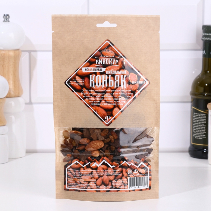 Набор из трав и специй для приготовления настойки Набор из трав и специй для приготовления настойки "Миндальный коньяк" 79 гр