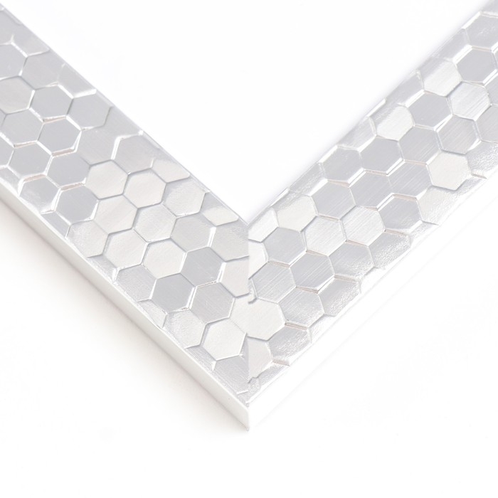 Фоторамка пластик Фоторамка пластик "МИРАМ" 20х30 см, 651628 металлик (пластиковый экран)