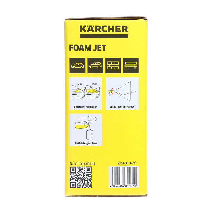 Пенное сопло Karcher, FJ6, 0.6 л 2.643-147.0 Пенное сопло Karcher, FJ6, 0.6 л 2.643-147.0