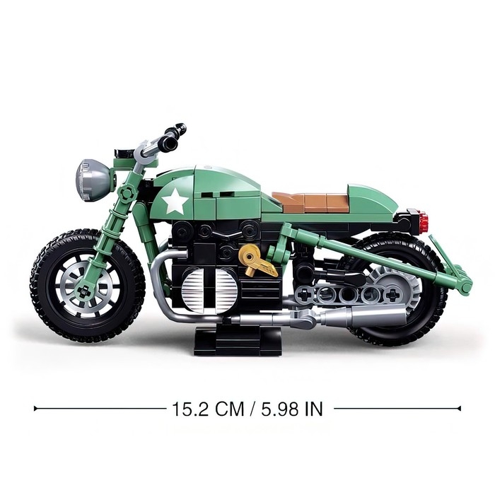 Конструктор мотоцикл Sluban Модельки, 215 деталей, 6+ Конструктор мотоцикл Sluban Модельки, 215 деталей, 6+