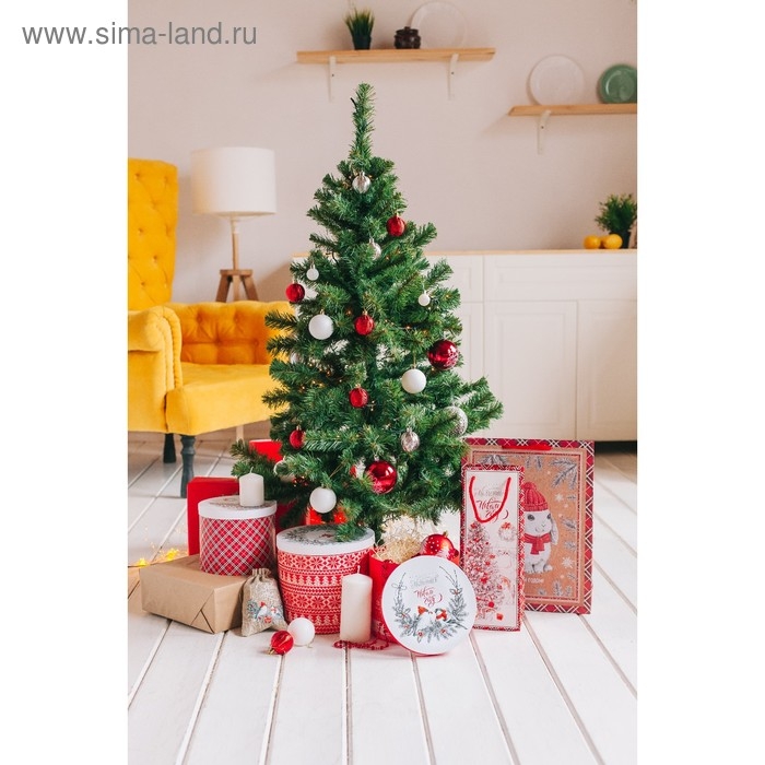 Пакет под бутылку крафтовый «Волшебных моментов», 13 х 36 х 10 см, Новый год