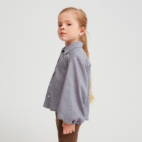 Рубашка детская MINAKU: Cotton collection цвет серый, р-р 116