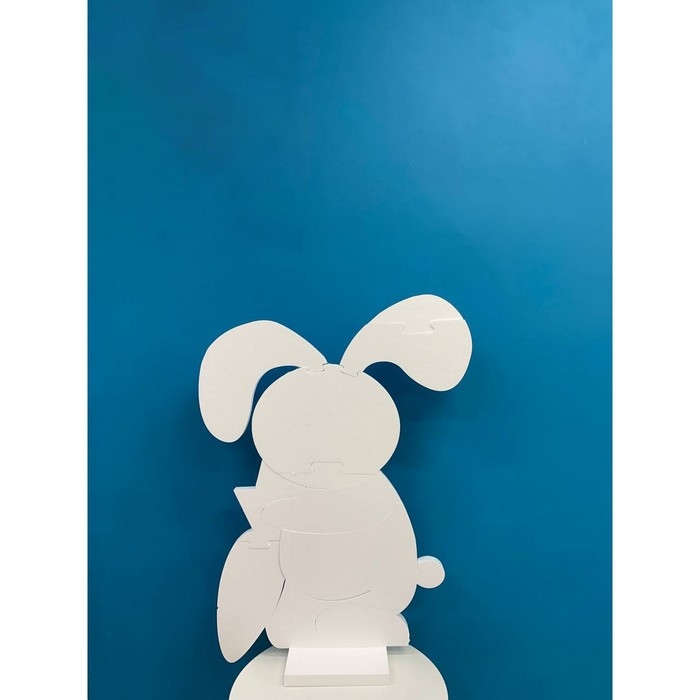 Каркас для аэромозаики фигура «Зайчик», белый, 1 шт. Каркас для аэромозаики фигура «Зайчик», белый, 1 шт.