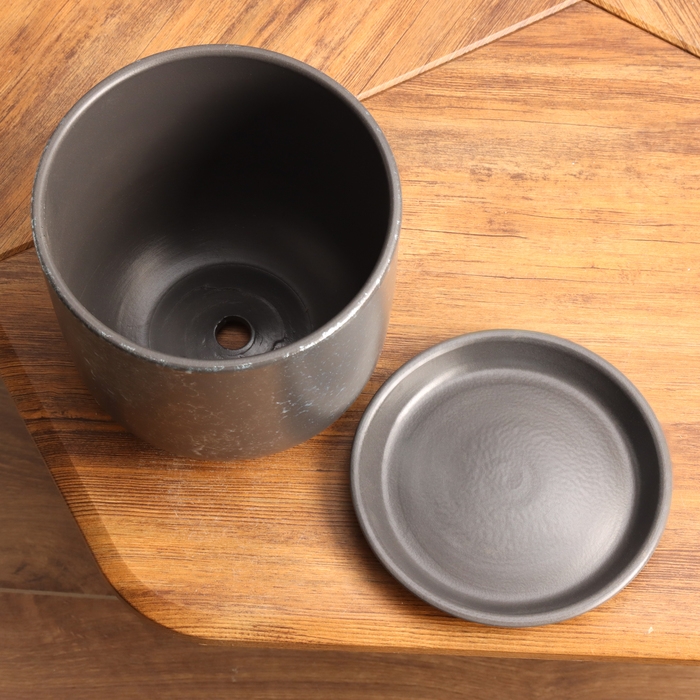 Горшок цветочный Питон графит 3 л Горшок цветочный Питон графит 3 л