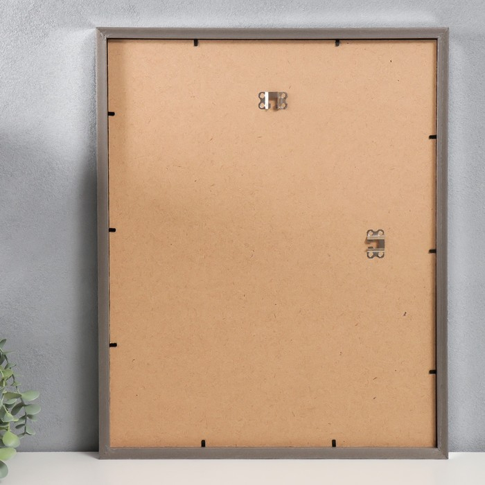 Фоторамка пластик Фоторамка пластик "МИРАМ" 40х50 см, 021 серебро (пластиковый экран)