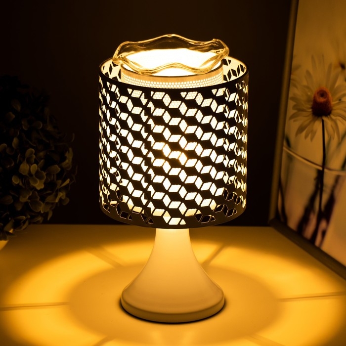 Аромасветильник Аромасветильник "Берта" G4 35Вт белый 14,5х14,5х25,5 см RISALUX