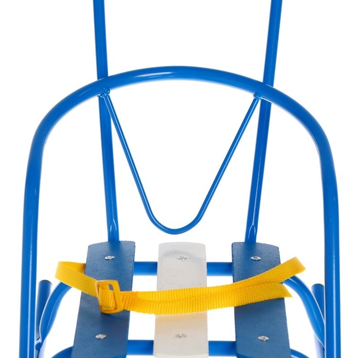 Кукольные санки с толкателем, цвет голубой Кукольные санки с толкателем, цвет голубой