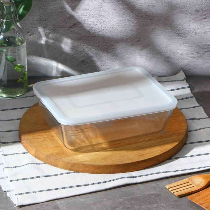 Форма прямоугольная для запекания и выпечки из жаропрочного стекла Cook&Store, 2,6 л, 25×20 см, с крышкой